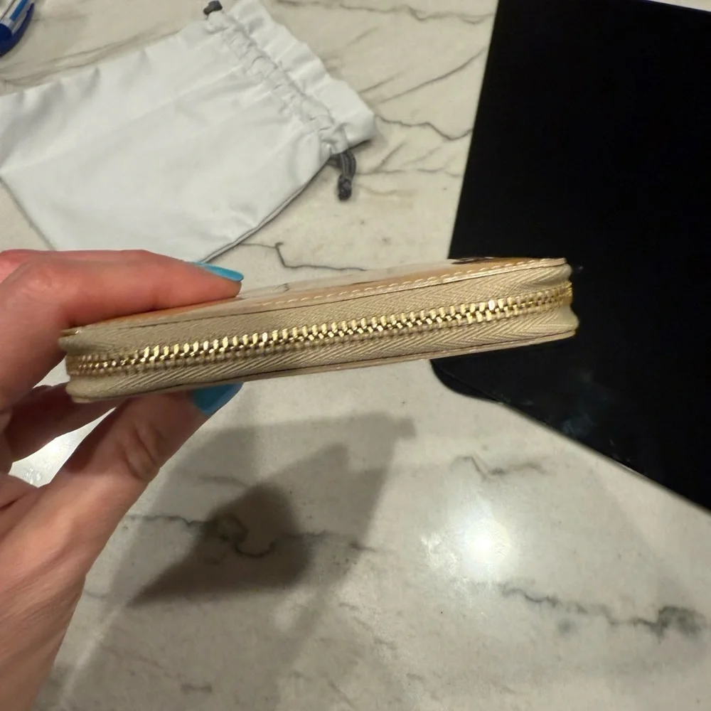 Louis Vuitton Yellow Vernis Small Zippy Wallet